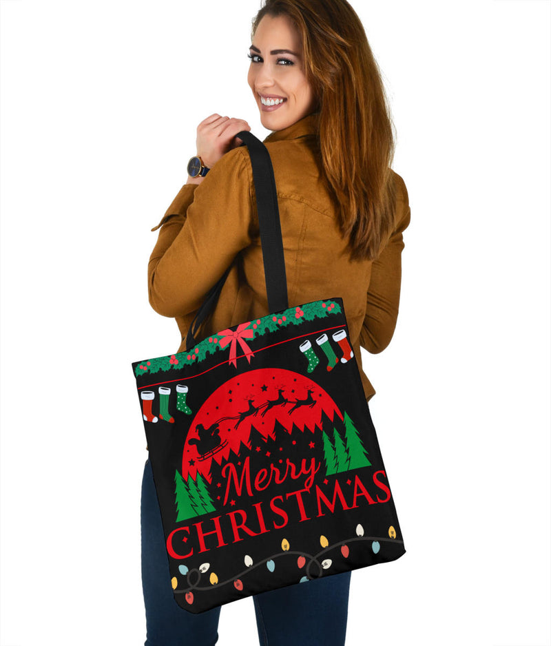 Christmas Tree w Packages Tote