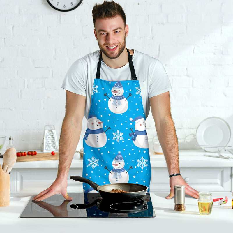 Christmas Perfect Blue Good Vibes Only Men's Apron