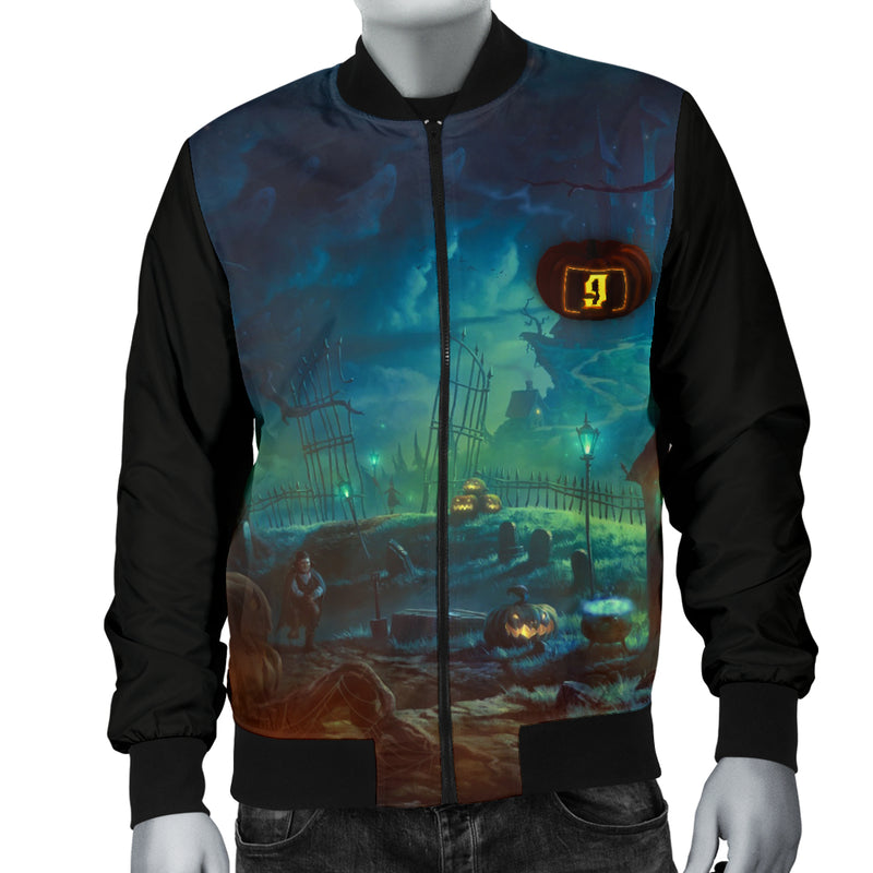 Chaqueta bomber de Halloween para hombre