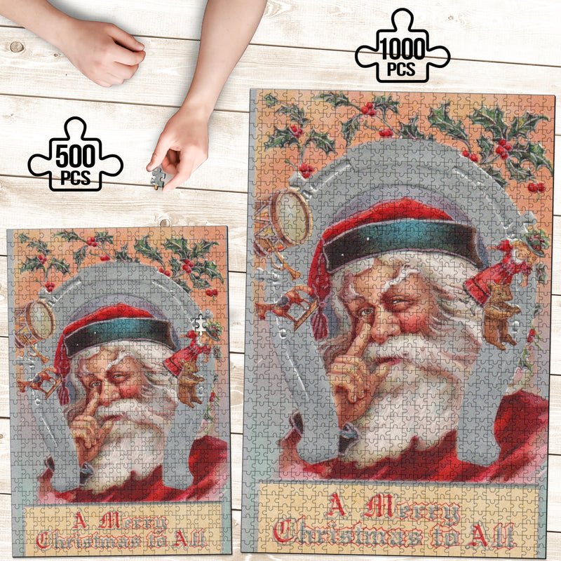 Feliz Navidad a todos Navidad vintage Puzzle