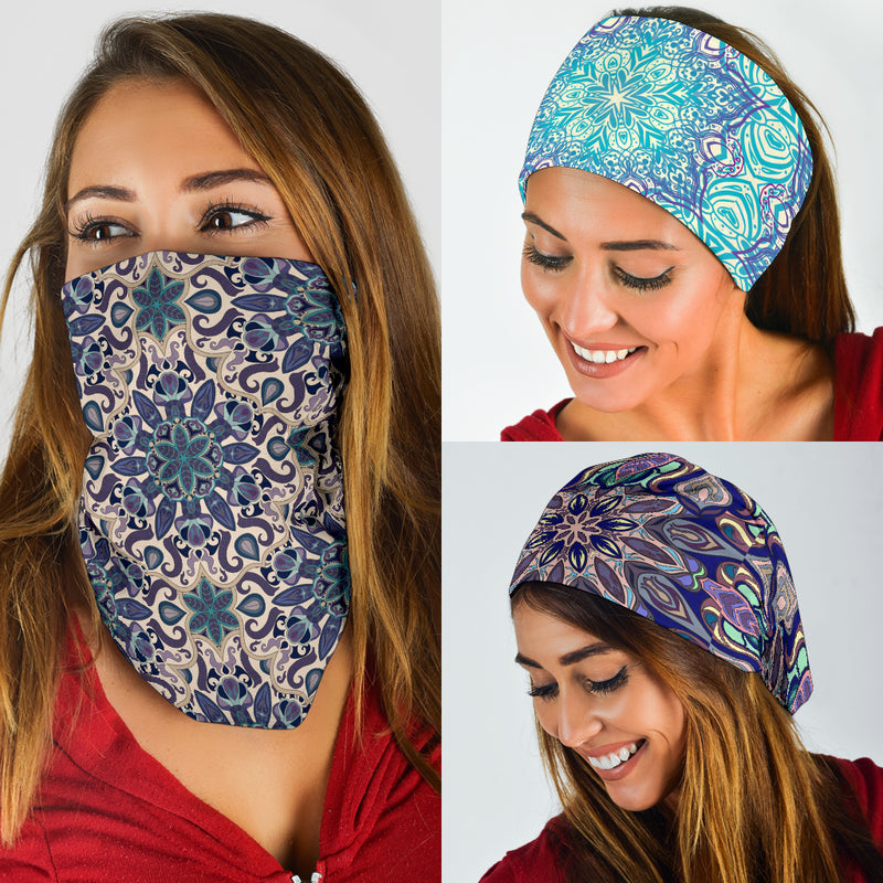 Paquete de 3 bandanas originales con diseño de Mandala 6 de This is iT