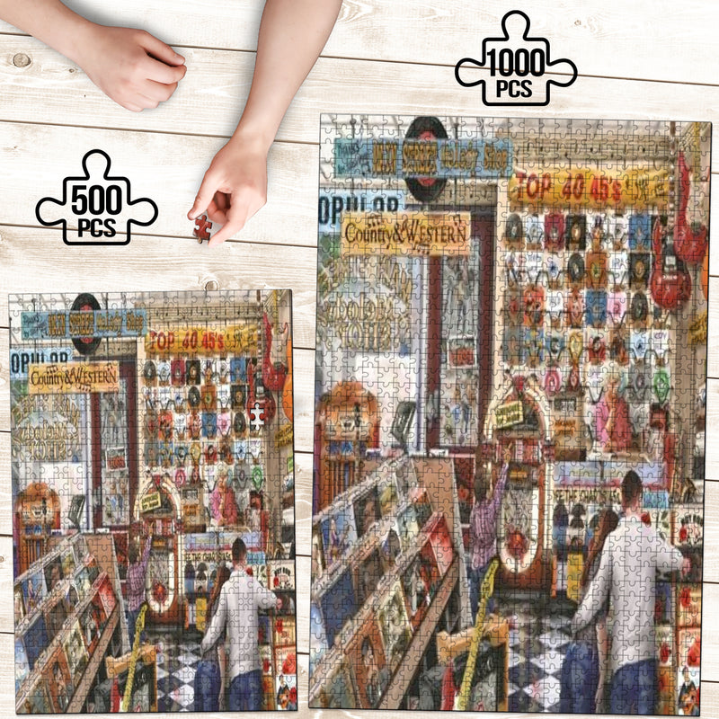 The Record Shop Jigsaw Puzzle