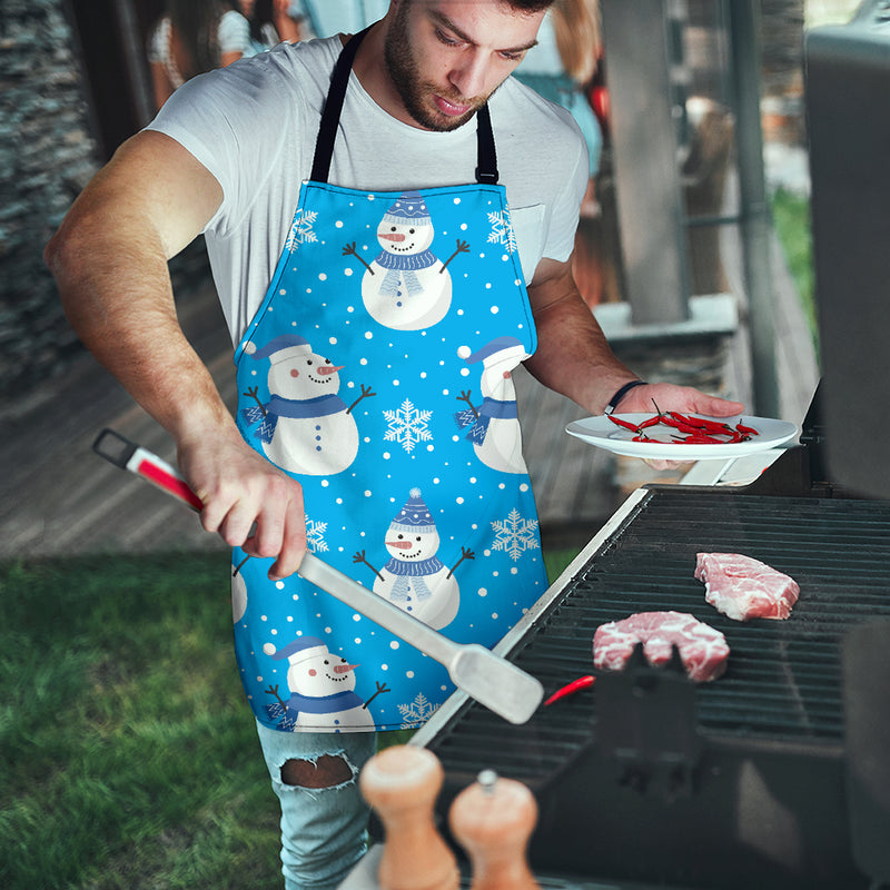 Christmas Perfect Blue Good Vibes Only Men's Apron