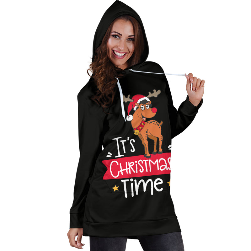 Women's Hoodie Dress - Christmas