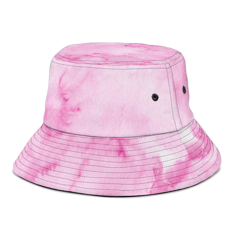 Bucket Hat Pink Pastel Watercolor