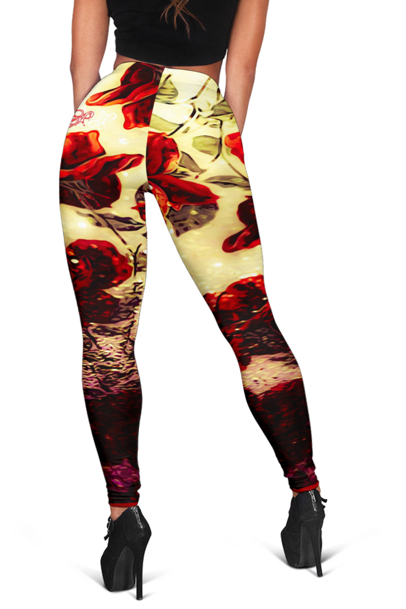 Floral Embosses: Roses 03 Leggings