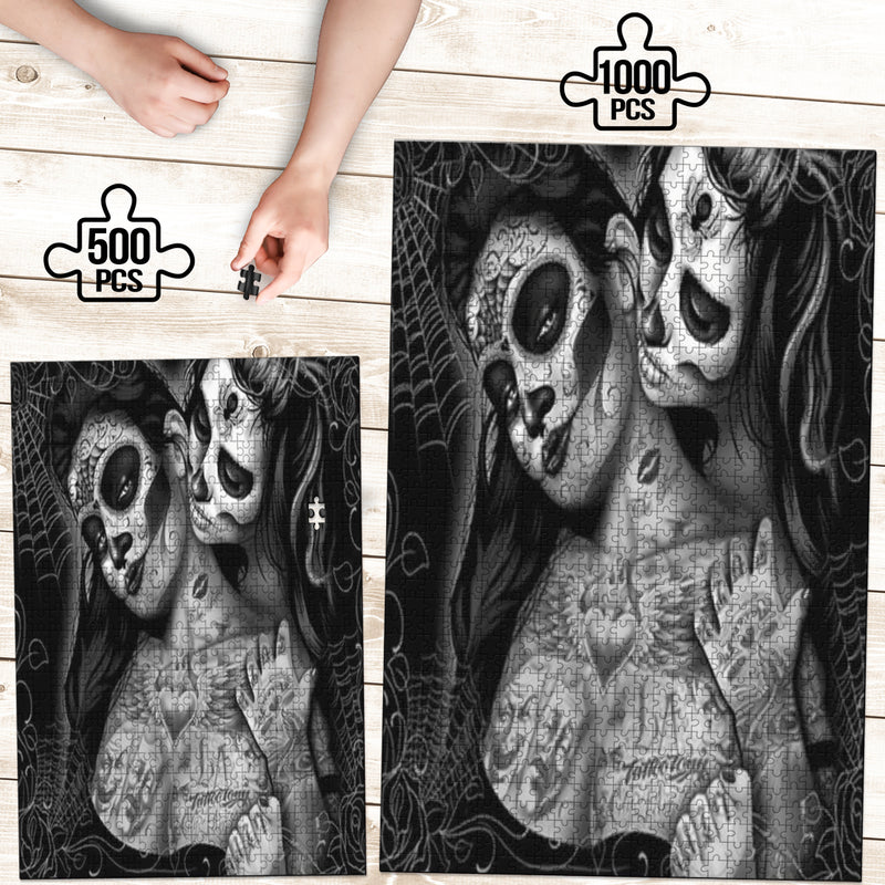 The Love The Day Of The Dead Jigsaw Puzzle