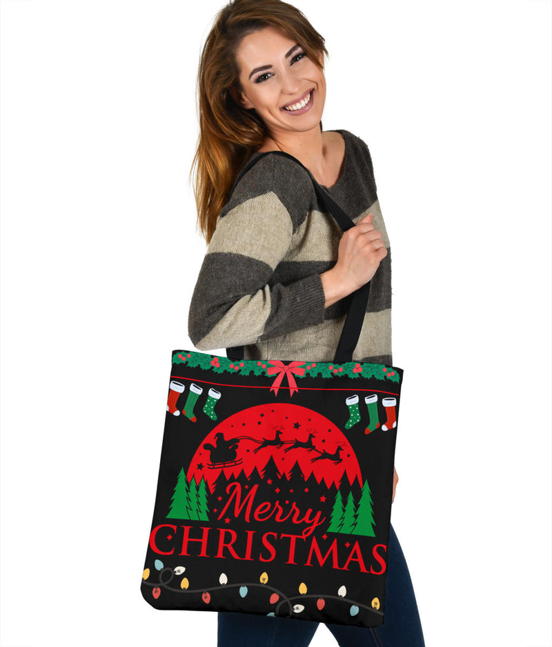 Christmas Tree w Packages Tote