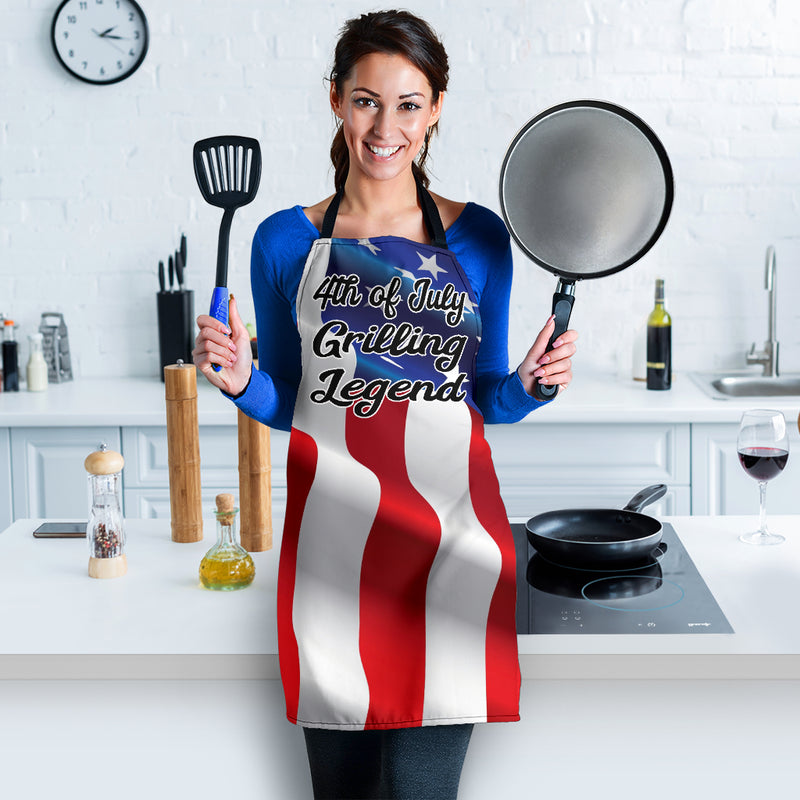 4th July Grilling Womens Apron