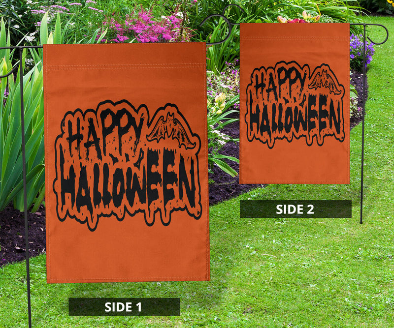 Feliz Halloween 2 (Naranja) - Bandera de Halloween