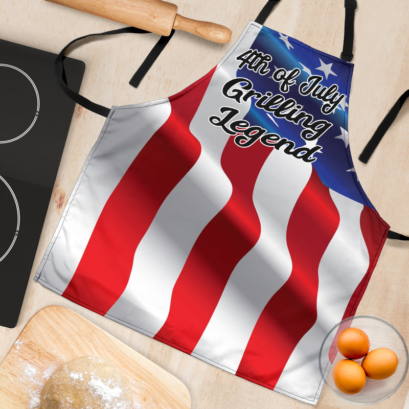 4th July Grilling Womens Apron