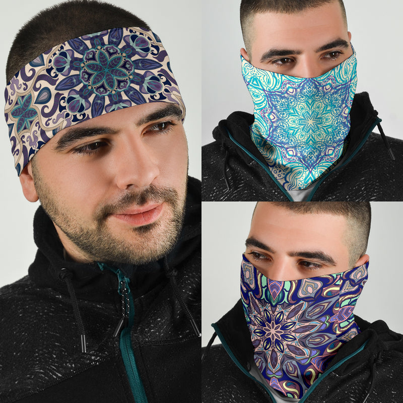 Paquete de 3 bandanas originales con diseño de Mandala 6 de This is iT