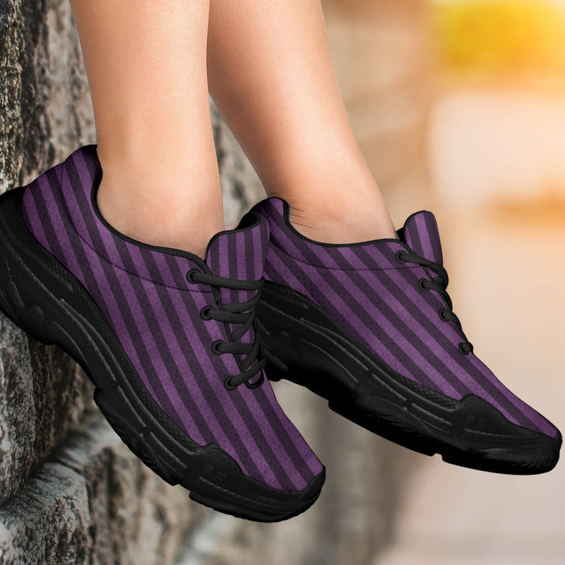 Purple Stripe Chunky Sneakers