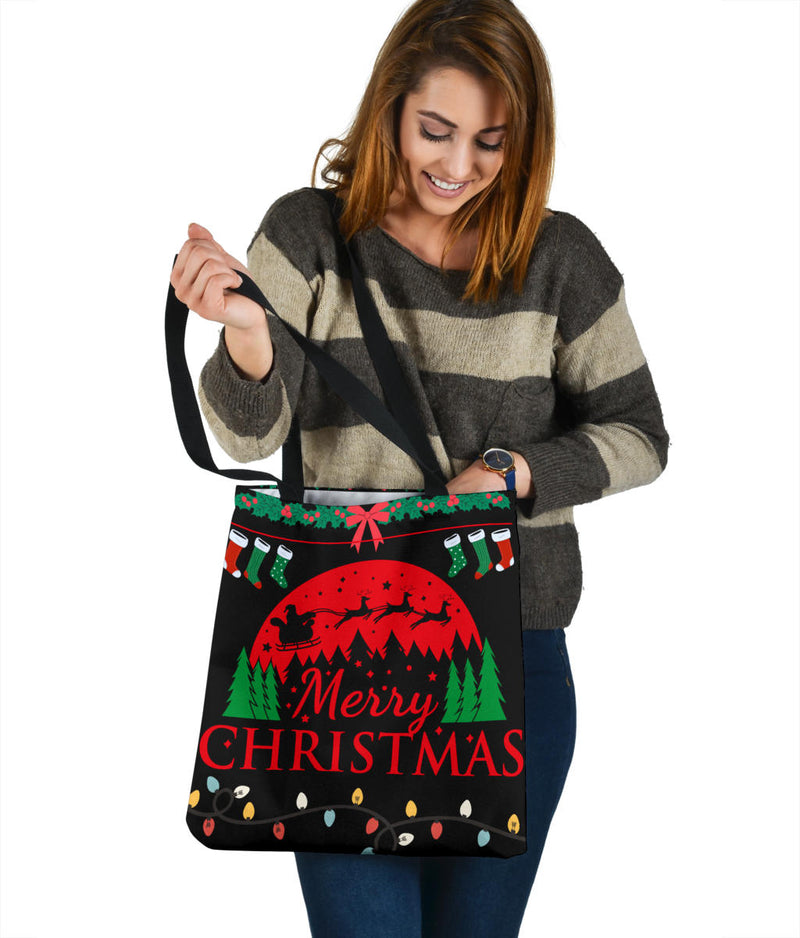 Christmas Tree w Packages Tote