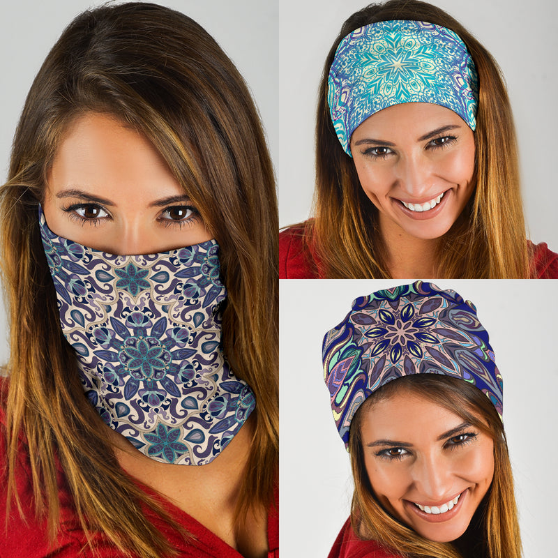 Paquete de 3 bandanas originales con diseño de Mandala 6 de This is iT