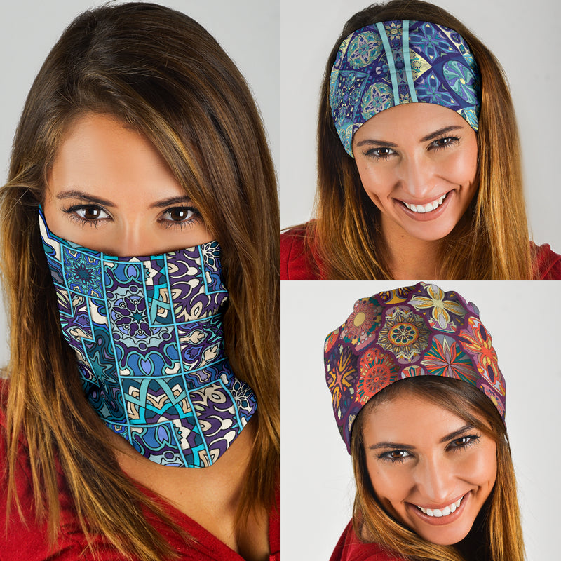 Paquete de 3 bandanas originales con diseño de Mandala 6 de This is iT