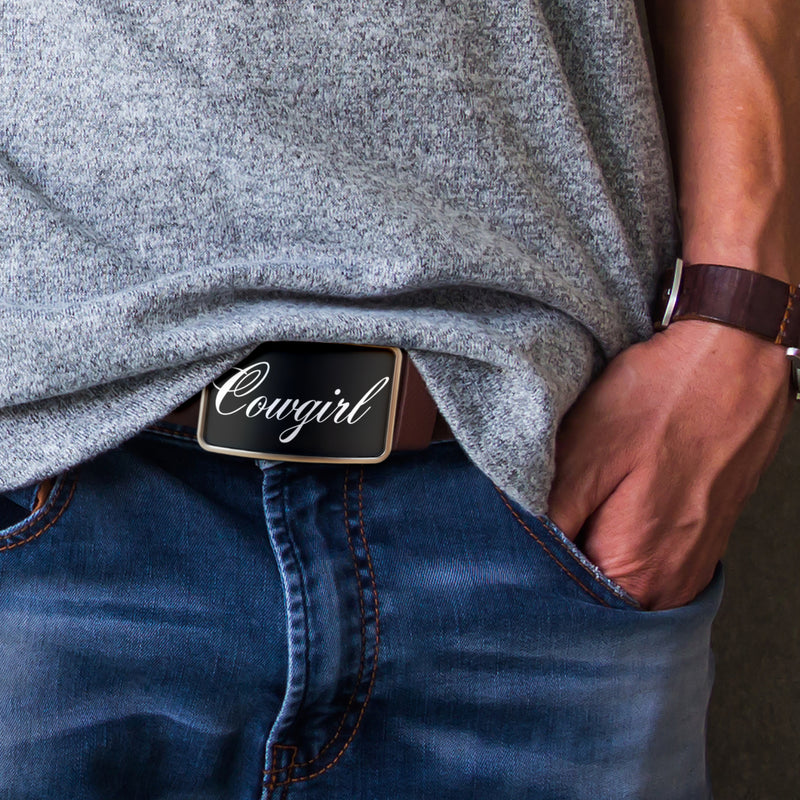 Belt Buckle Cowgirl