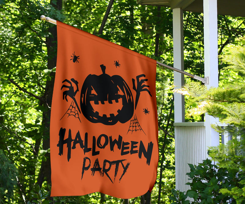 Halloween Party (Orange) - Halloween Flag