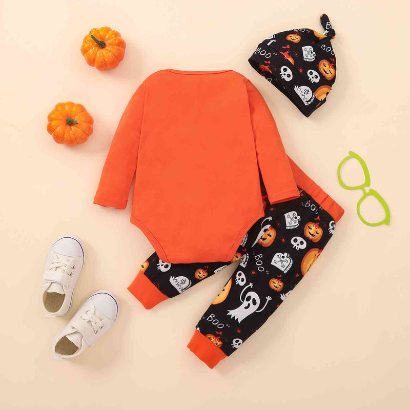 Conjunto de body gráfico y pantalones largos estampados MY FIRST HALLOWEEN