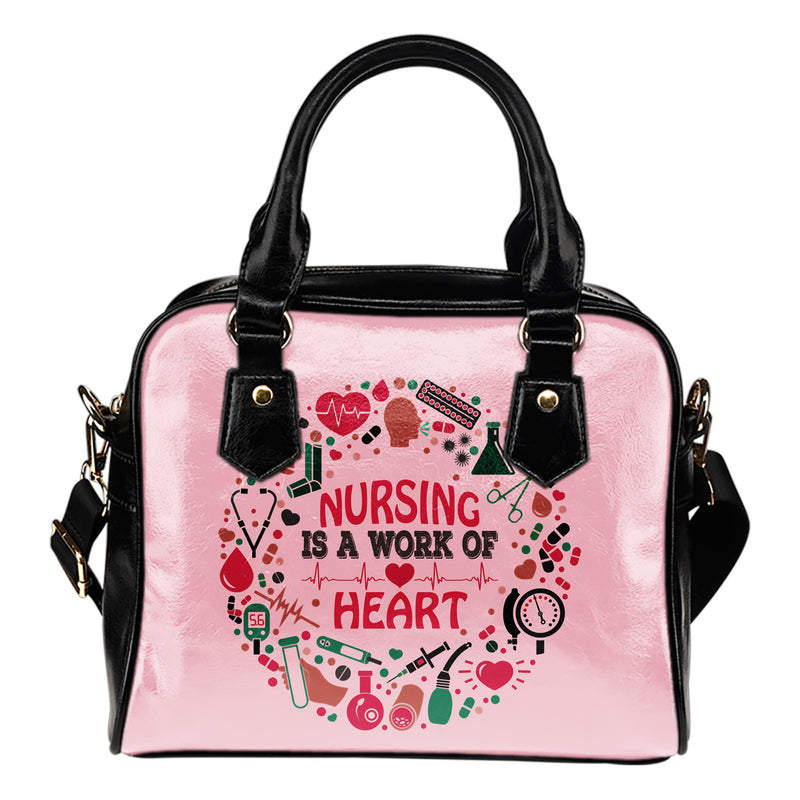 NURSE IS A WORK OF HEART HANDBAG