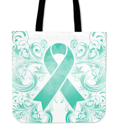 Cancer Awareness Teal 2 Tote