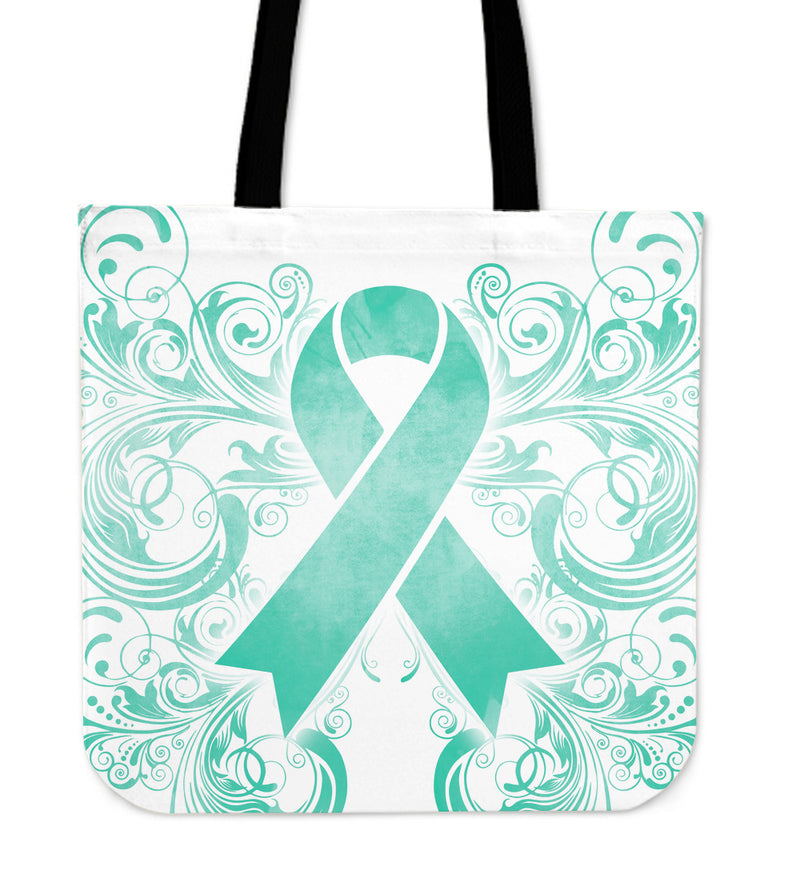 Cancer Awareness Teal 2 Tote