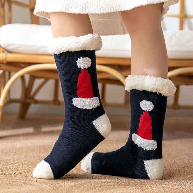 Calcetines navideños acogedores