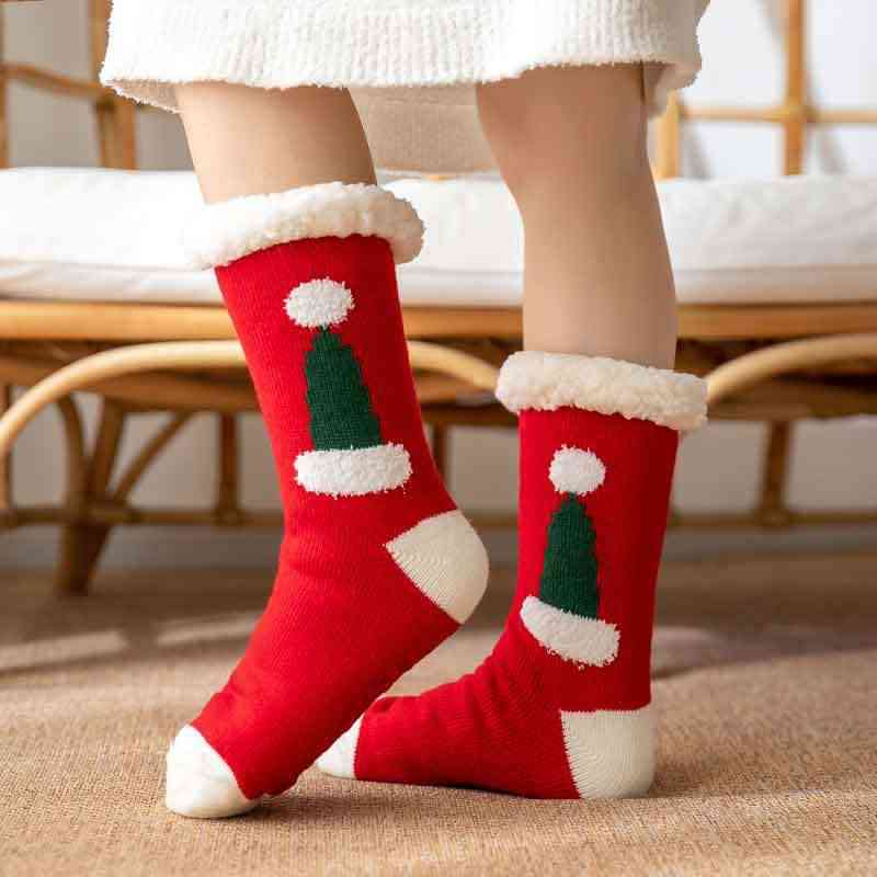 Calcetines navideños acogedores