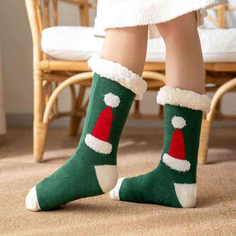 Calcetines navideños acogedores