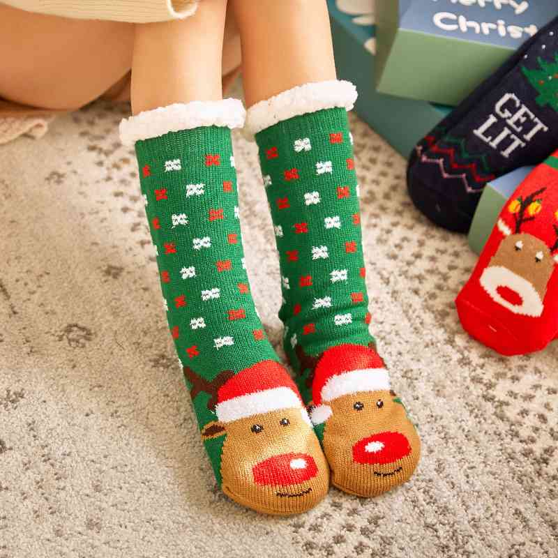 Calcetines navideños acogedores