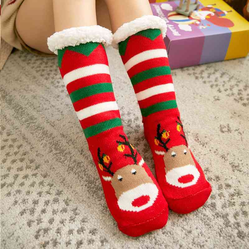 Calcetines navideños acogedores