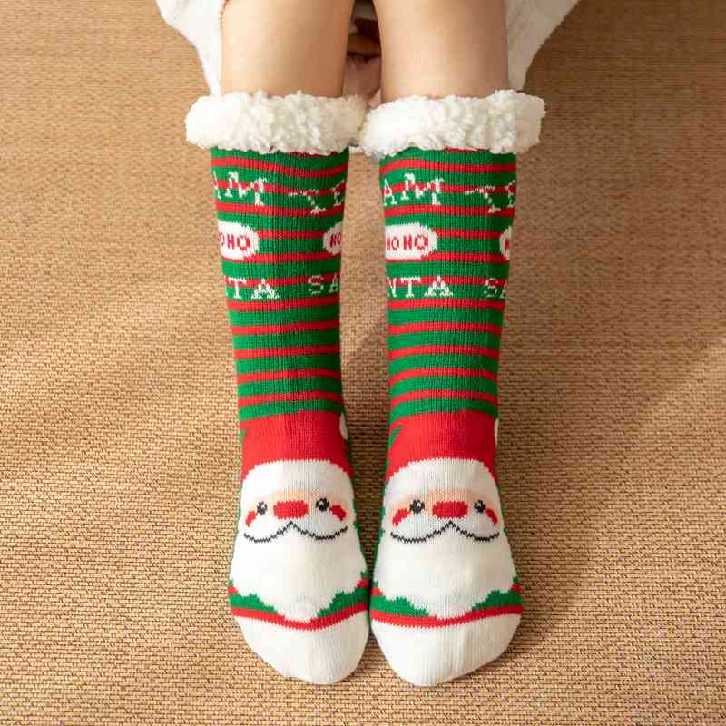 Calcetines navideños acogedores