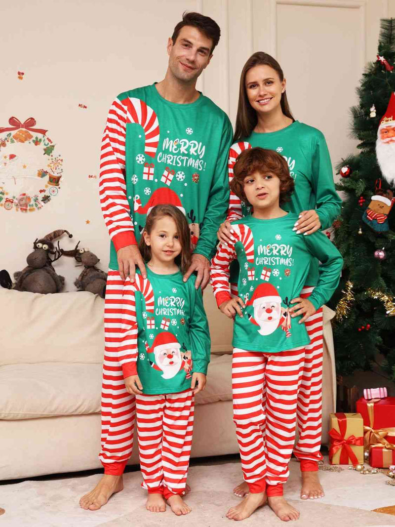 Conjunto de pantalón y top FELIZ NAVIDAD de tamaño completo