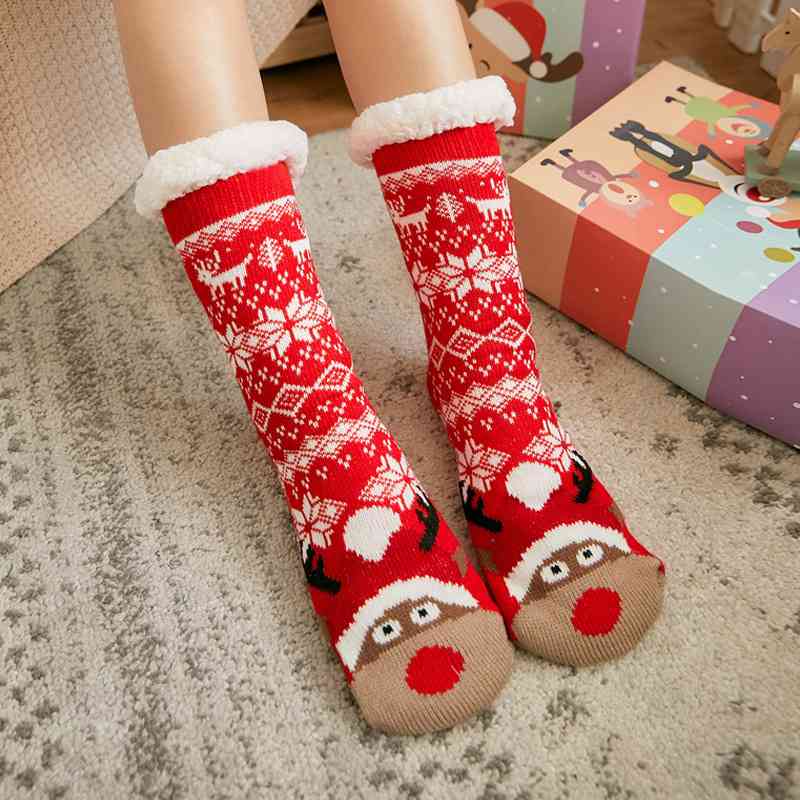 Calcetines navideños acogedores