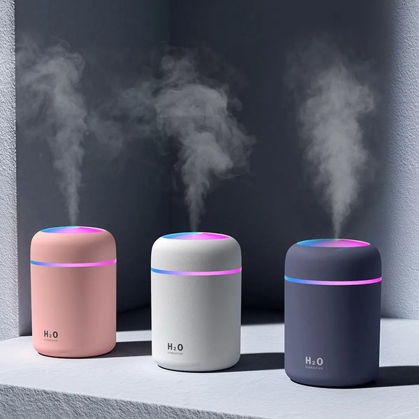 300ml Portable Car Air Humidifier USB Essential Oil Diffuser Cool Mist Maker Purifier Car Home Office Ultrasonic Humidifier