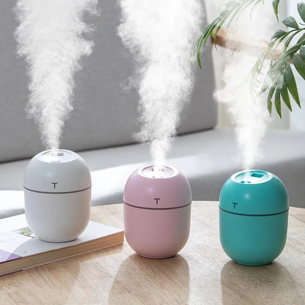 New 220ML Mini Air Humidifer Portable Ultrasonic Aroma Essential Oil Diffuser USB Mist Maker Aromatherapy Humidifiers for Home