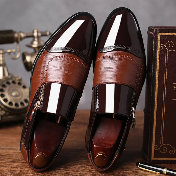 Classic Business Men's Dress Shoes Fashion Elegant Formal  Wedding Shoes Men Slip On Office Oxford Shoes For Men Black2022