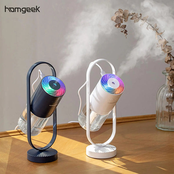200ml Rotary Air Humidifier Aroma Diffuser home Essential Oil Diffuser Mist Maker Fogger Fragrance Diffuser with LED Night Light