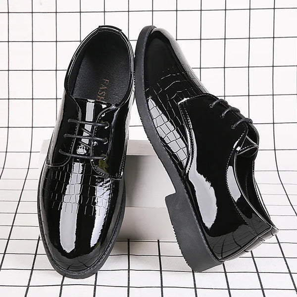 Men's Leather Shoes Classic Men's Fashion Comfortable Platform Shoes Outdoor Casual Lightweight Slip on Men's Dress Shoes 2023