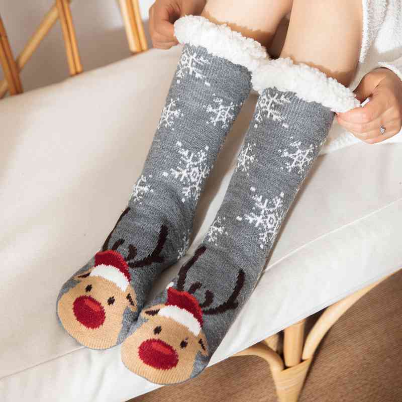 Calcetines navideños acogedores