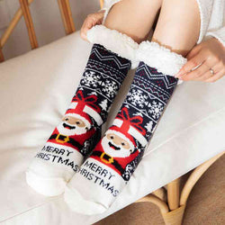 Calcetines navideños acogedores