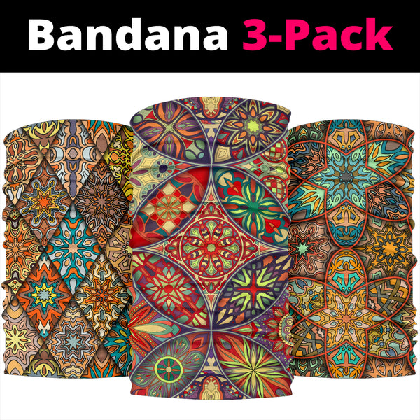 Diseño de Mandala 5 de This is iT Paquete de 3 bandanas originales