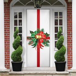 Christmas Decor Bow (White) - Christmas Door Sock