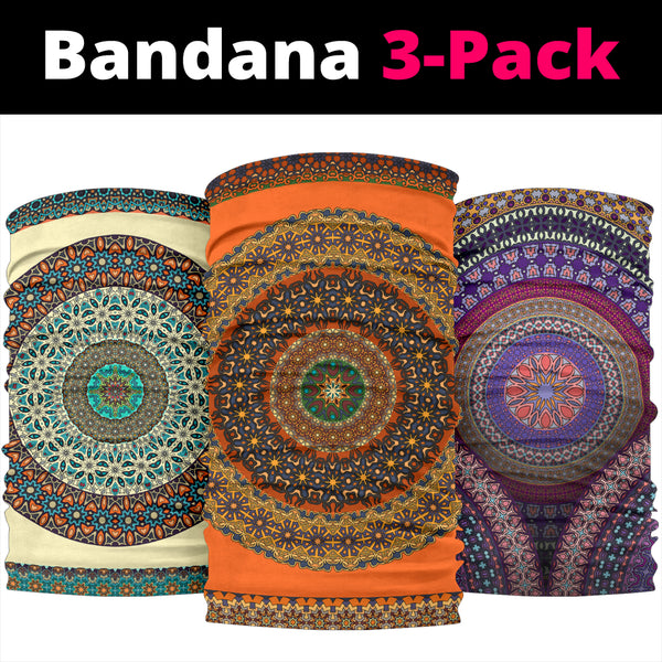 Paquete de 3 bandanas originales con diseño de mandala de This is iT