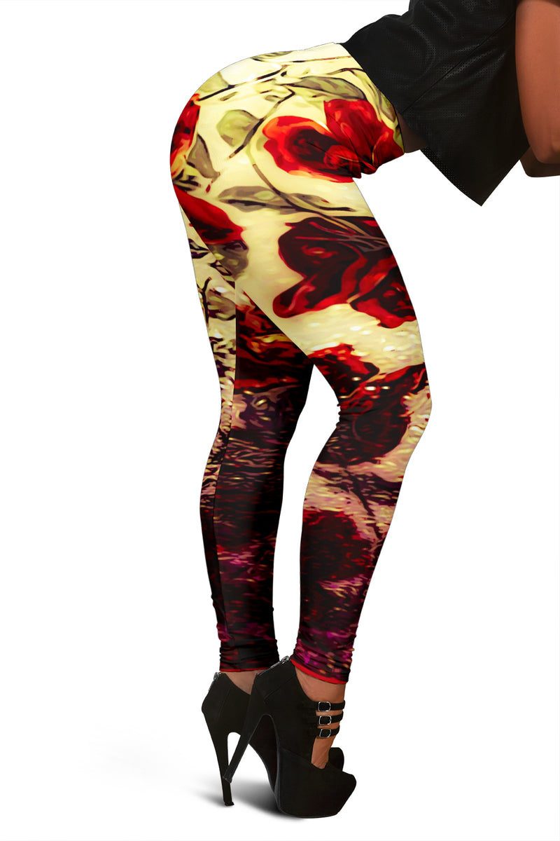 Floral Embosses: Roses 03 Leggings