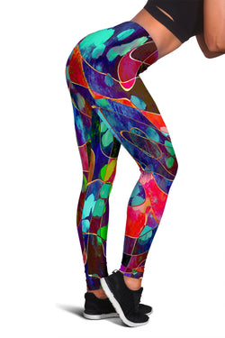 Leggings de arte abstracto para mujer