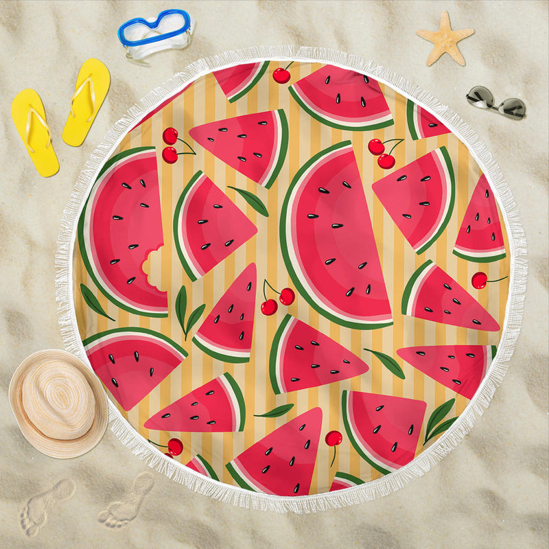 Watermelon Round Beach Blanket