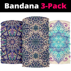 Paquete de 3 bandanas originales con diseño de Mandala 6 de This is iT